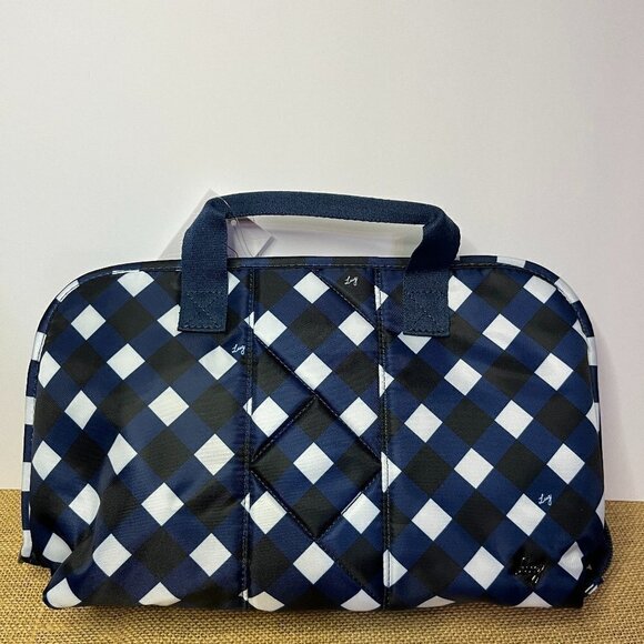 LUG Flash SE Cosmetic Case (NEW ITEM). Gingham Navy NWT - Picture 1 of 2